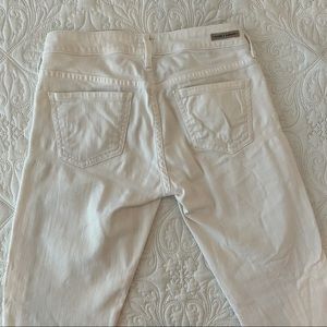 CITIZENS OF HUMANITY white calf crop jeans